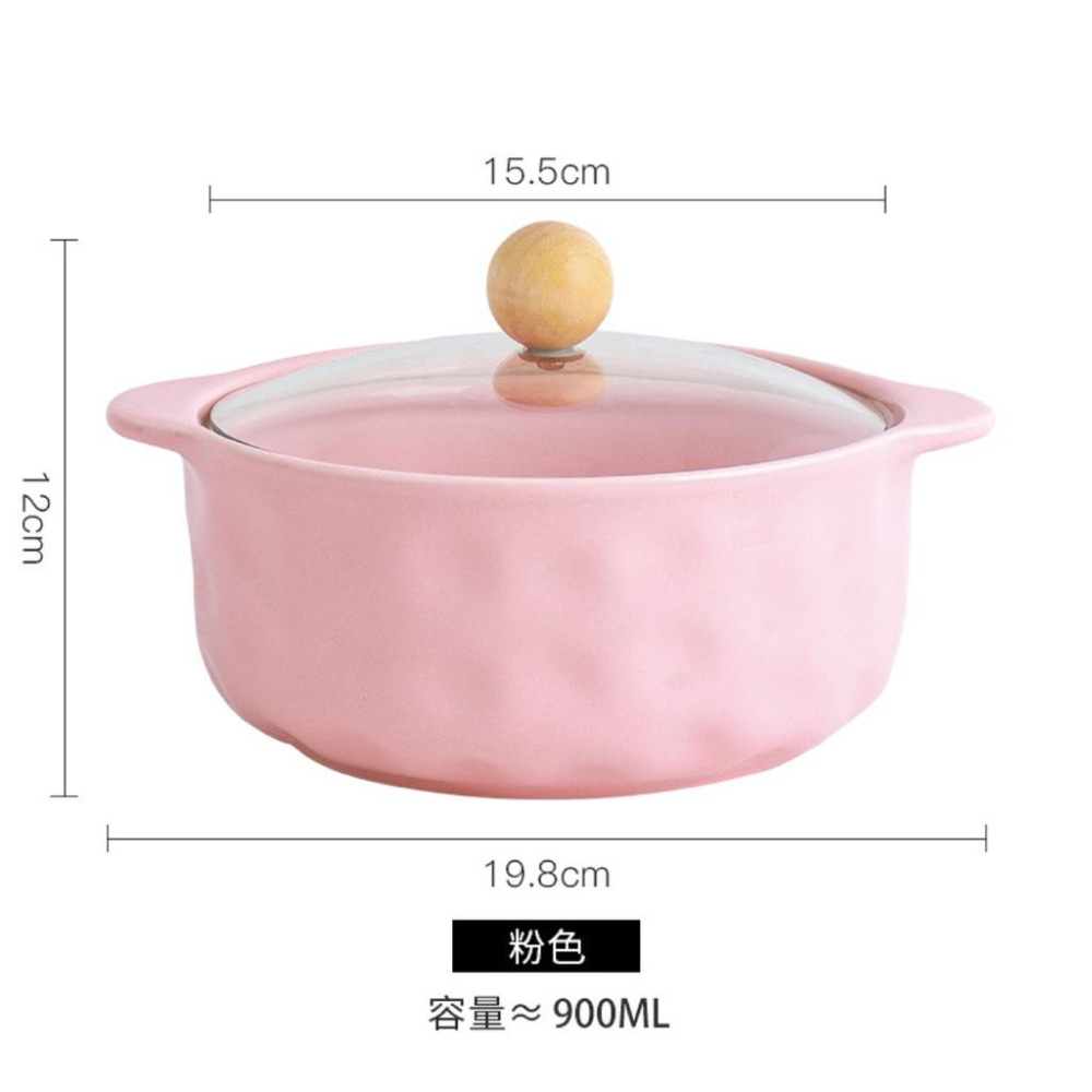 現貨 北歐 雙耳陶瓷碗 泡麵碗 帶蓋 餐碗 湯碗 防燙 加厚 日式雙耳陶瓷碗 陶瓷餐具-細節圖4