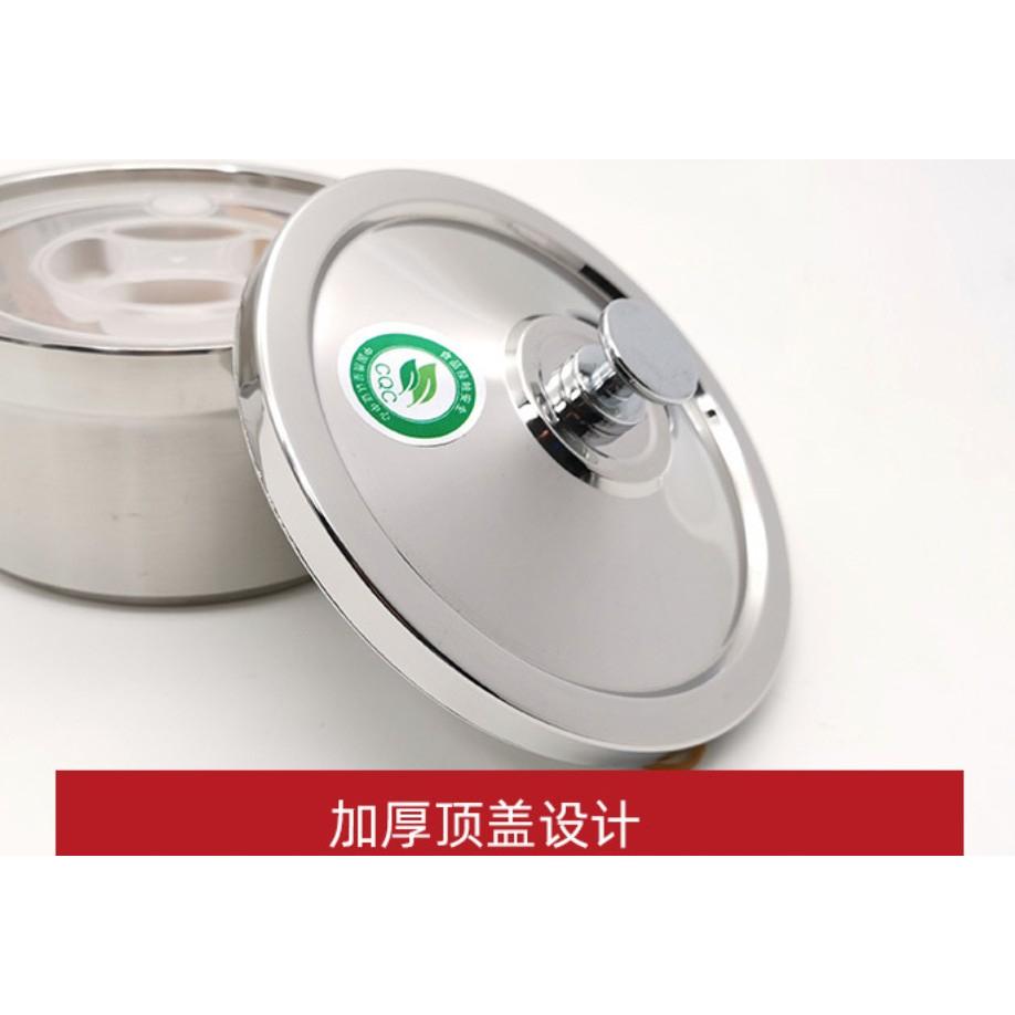 現貨 便當盒 送餐具 食品級 不銹鋼 多層 保溫 飯盒 五層 超大容量 分層 飯盒 二層便當盒-細節圖3