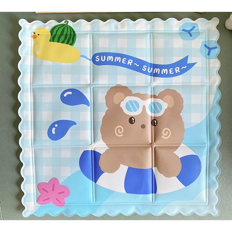 現貨 涼感座墊 涼感 椅墊 寵物涼感墊 涼爽冰絲坐墊 椅墊 汽車 辦公室 車用墊 涼感椅墊 戶外墊 座墊 夏日涼墊-細節圖6