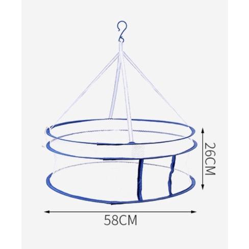 現貨 雙層曬衣網 雙層曬衣架 雙層晾衣籃 曬衣籃 折疊曬衣網 曬衣籃 曬衣神器 衣架 曬衣架-細節圖2