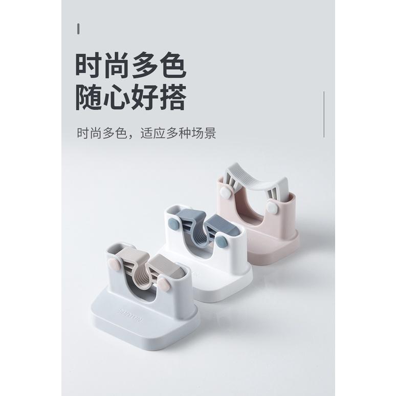 現貨 黏貼式拖把掛架拖把架 掃把架 吸盤架 浴室收納架 浴室架 掛架 拖把掛架 免釘-細節圖3