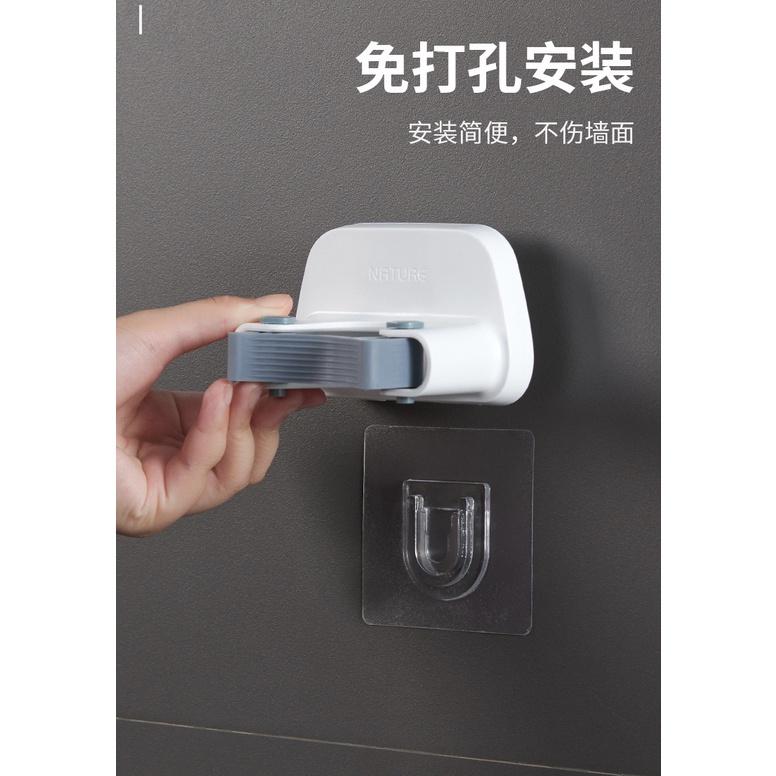 現貨 黏貼式拖把掛架拖把架 掃把架 吸盤架 浴室收納架 浴室架 掛架 拖把掛架 免釘-細節圖6