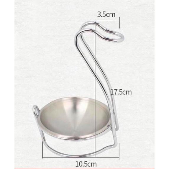 現貨 不鏽鋼 湯勺架 天鵝造型 造型湯勺架 廚房小物 餐具 湯匙 叉子 湯匙架 不鏽鋼湯匙架 火鍋置杓架 廚房收納-細節圖3