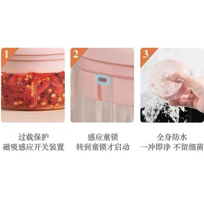 現貨 電動攪拌機 攪肉機 搗蒜器 碎肉機 搗碎機 蒜泥器 攪碎機 切菜機 拉蒜器 壓蒜器 電動 廚房小物 切菜神器-細節圖3