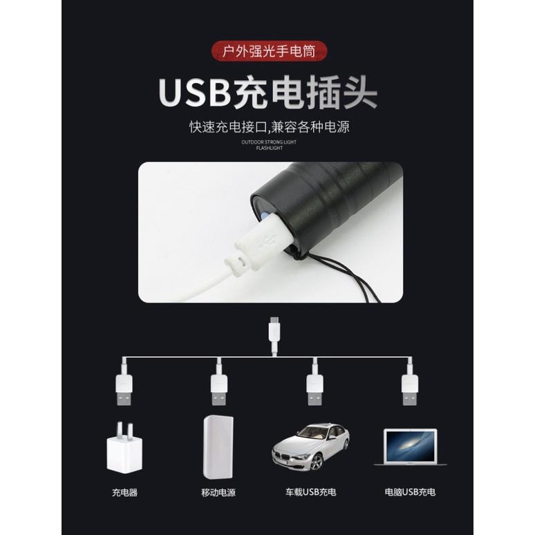 現貨 伸縮變焦手電筒 Q5手電筒 LED手電筒 Q5強光手電筒 超亮手電筒 迷你手電筒 露營燈 強光手電筒 手電筒-細節圖3