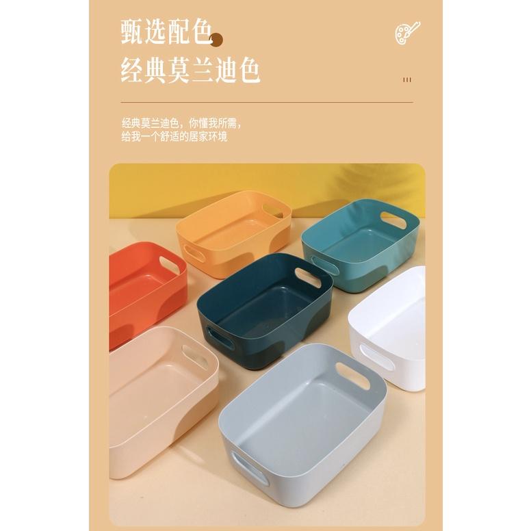 台灣現貨 北歐風 簡約收納籃 收納籃 收納籃 置物籃 簡約收納盒 置物盒 收納 收納盒 置物架-細節圖4