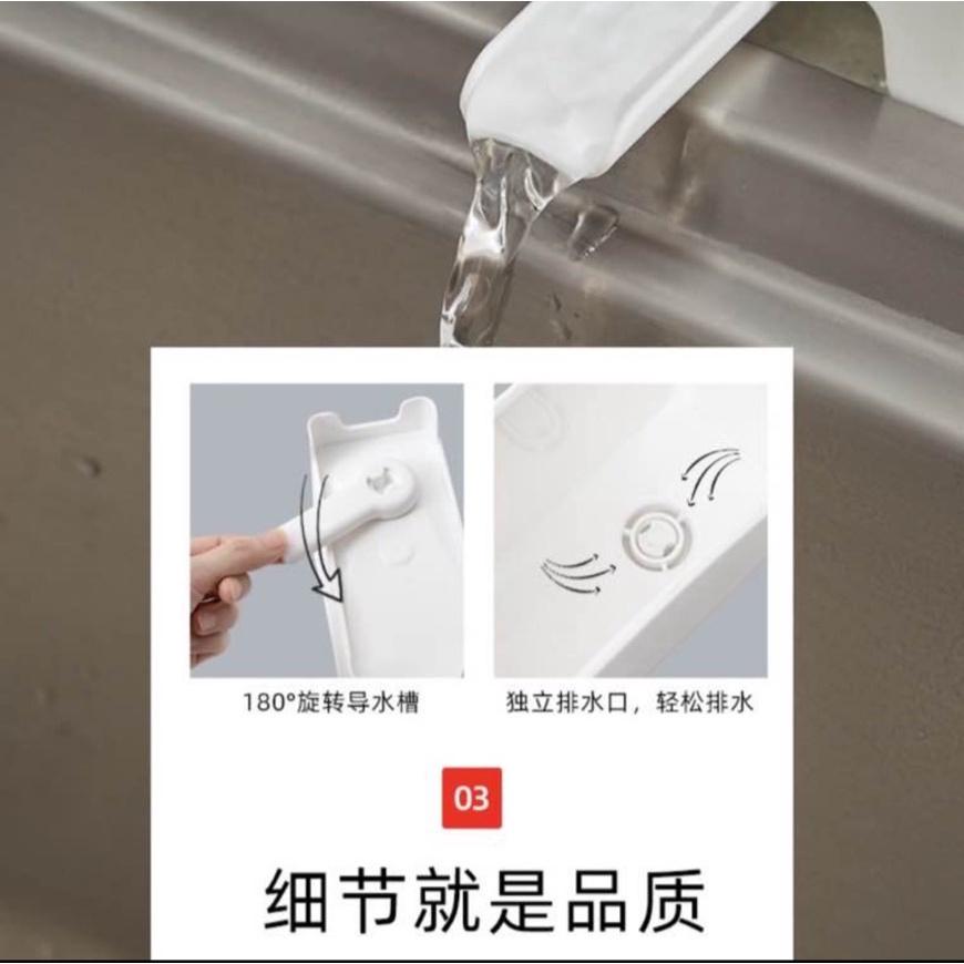 現貨 廚房 水槽瀝水籃 廚餘瀝水桶 廚餘 食物瀝水簍 湯汁過濾籃 廚房垃圾桶 食物渣收納桶 瀝水籃 瀝水桶-細節圖2