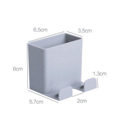 壁掛搖控器收納盒 遙控器架 手機充電架 收納架 牆面收納盒 牆上置物盒 置物架 臥室收納 手機架 手機座-細節圖6