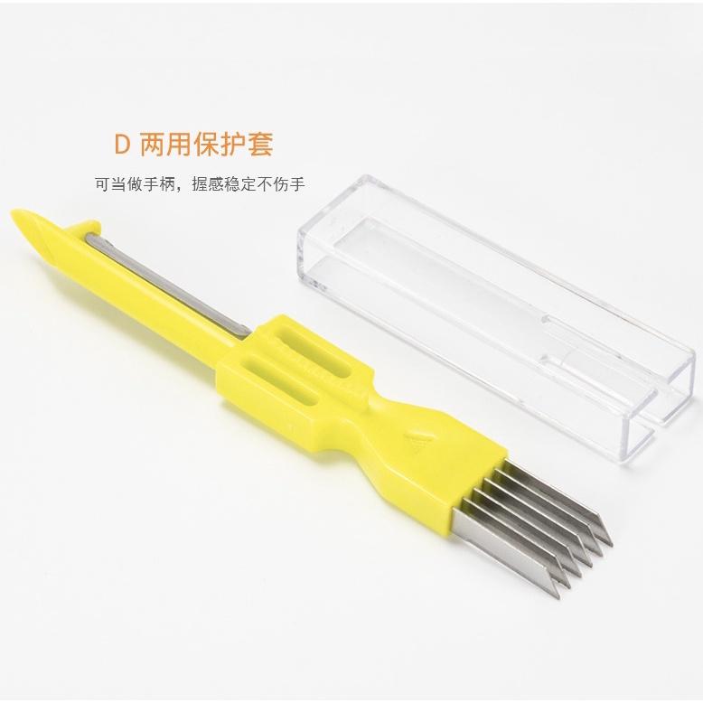 多功能不鏽鋼切絲器 蔥絲 薑絲 刨刀 多功能 廚房小物 方便 三合一 切菜 削皮-細節圖4