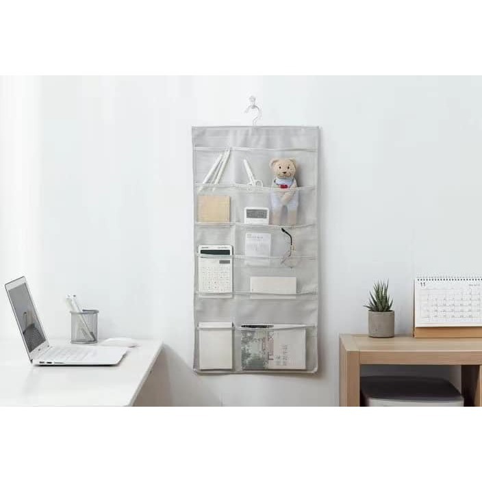 雙面收納 內衣褲襪子 懸掛收納袋 顏色隨機-細節圖4