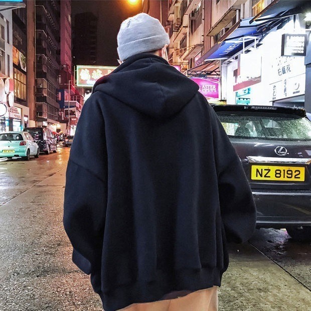 休閒街頭感 加絨 鈕扣連帽外套 3色-細節圖6