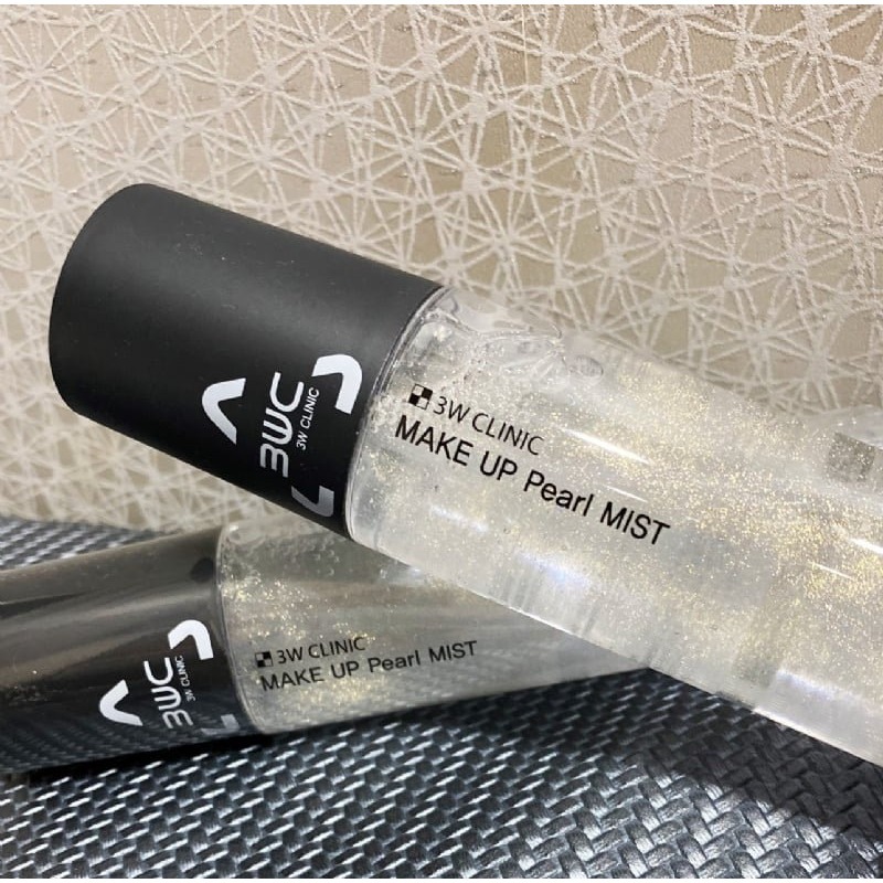 韓國 3W CLINIC 珠光 定妝噴霧 150ml-細節圖2