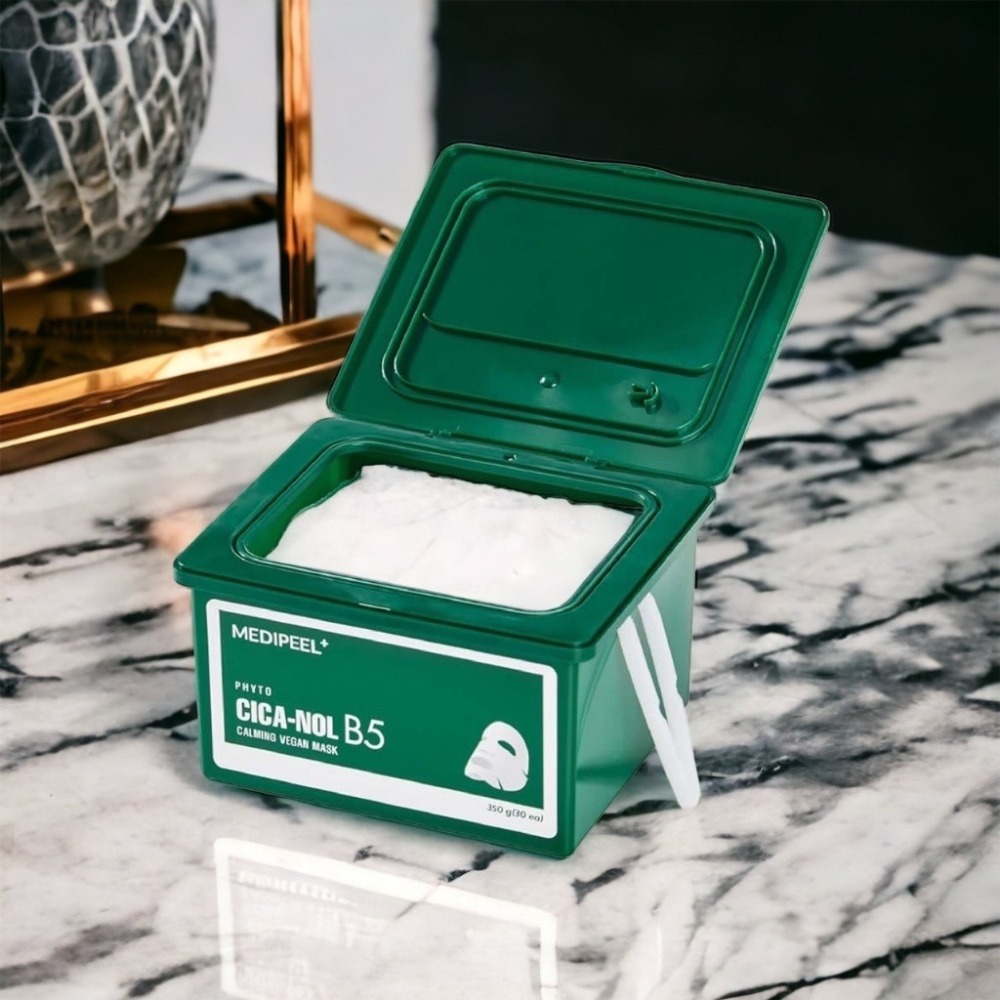 【MEDI-PEEL 美蒂菲】積雪草B5雙酸 小綠盒面膜 30入/盒-細節圖3