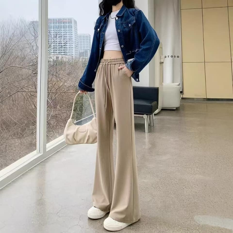 秋冬加厚 高腰修身 燈芯絨喇叭褲 4色-細節圖4