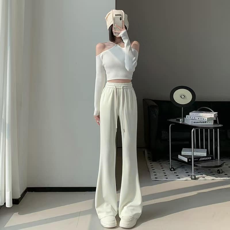 秋冬加厚 高腰修身 燈芯絨喇叭褲 4色-細節圖5