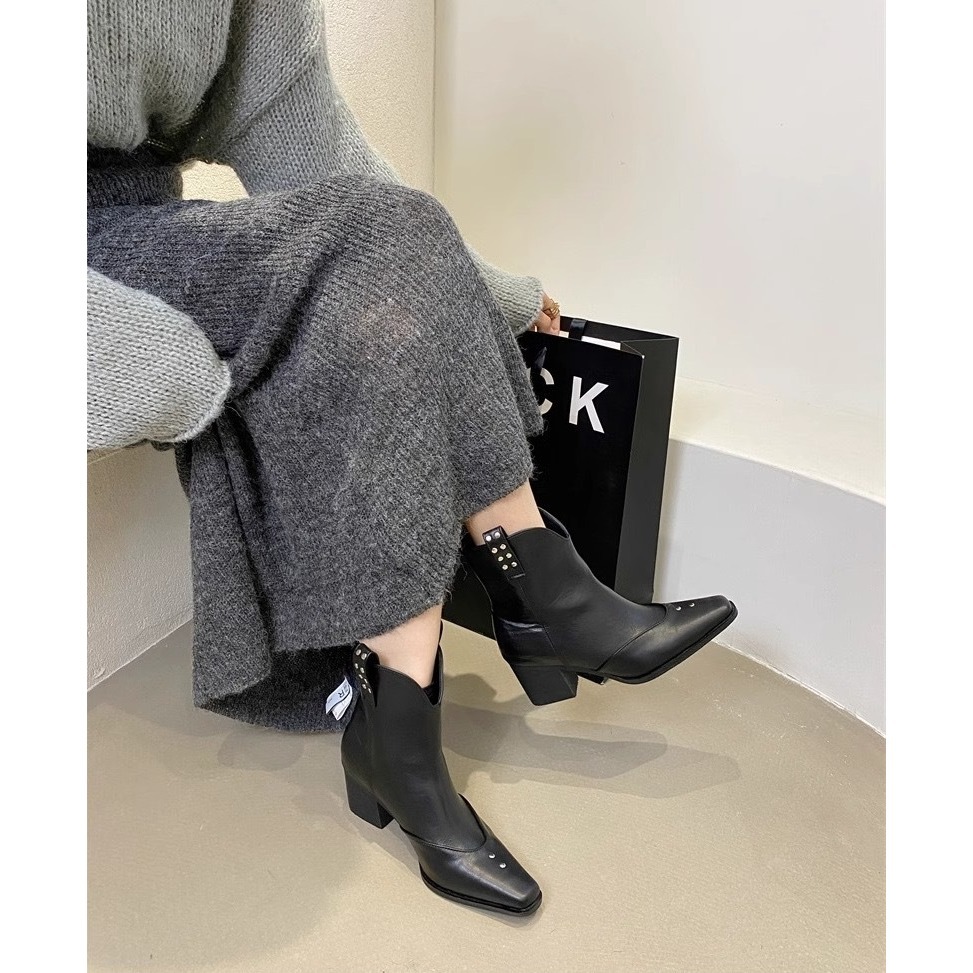 兩穿 靴筒可拆 西部復古長筒褲管靴 騎士靴 2色-細節圖4