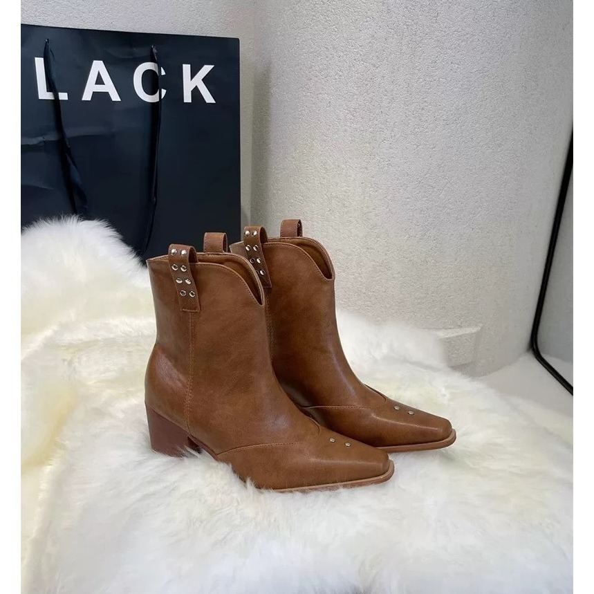 兩穿 靴筒可拆 西部復古長筒褲管靴 騎士靴 2色-細節圖6