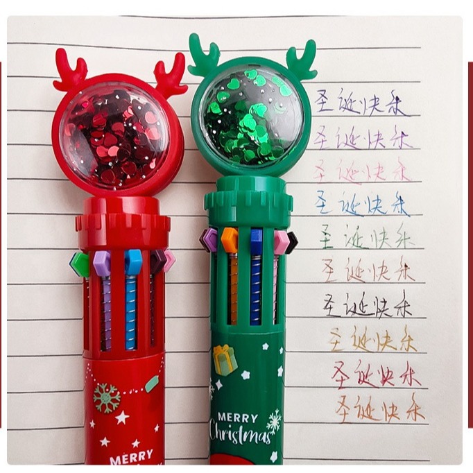 聖誕節限定 10色圓珠筆 2款-細節圖3