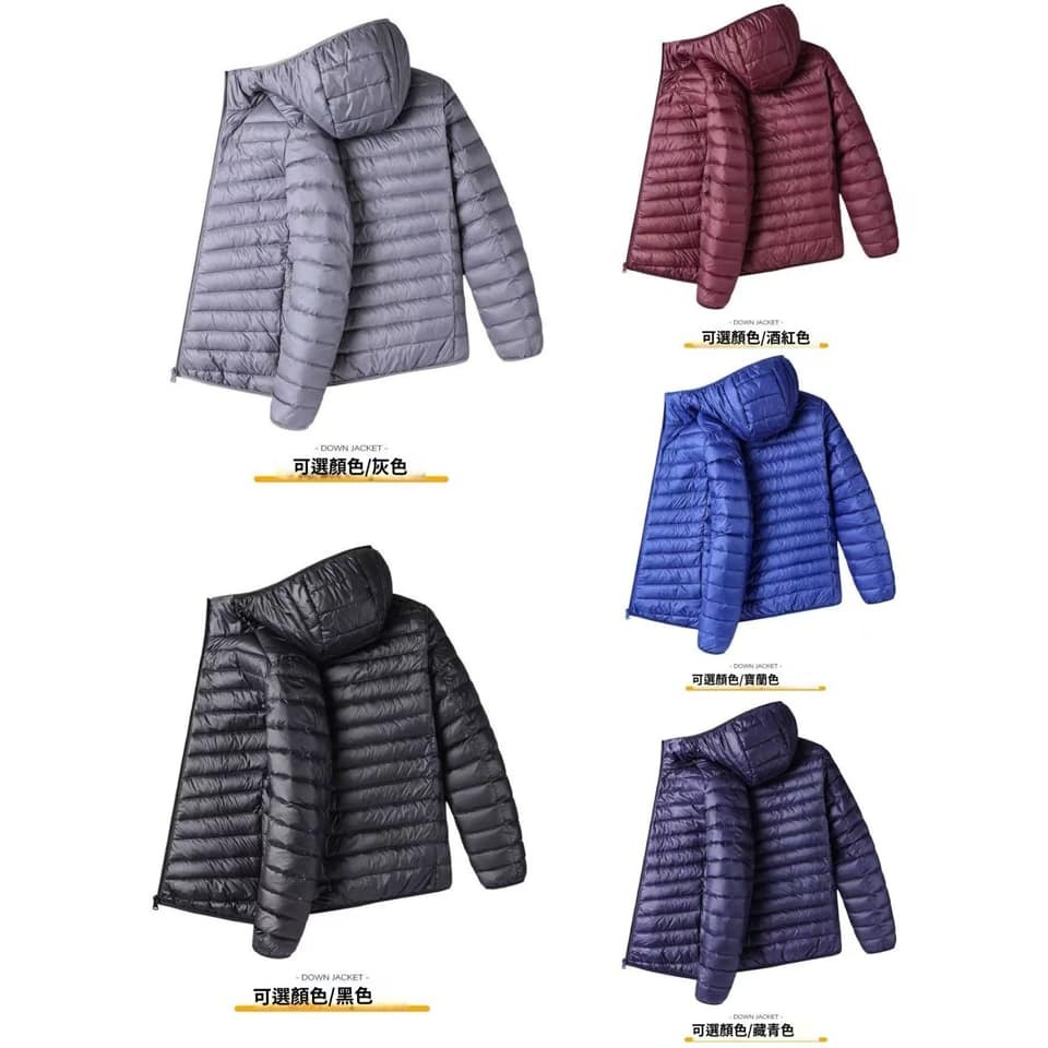 極輕保暖 輕羽絨棉 連帽外套 5色-細節圖8