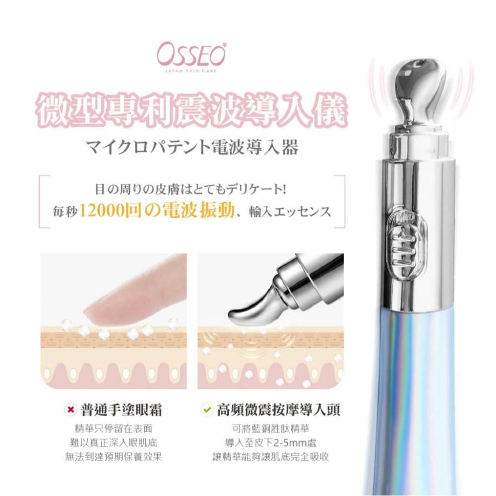 【Osseo 歐皙兒】藍銅胜肽電波眼霜 20ml-細節圖5