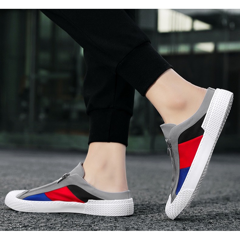 簡約休閒風 一腳蹬 穆勒鞋 半拖包鞋 3色-細節圖6