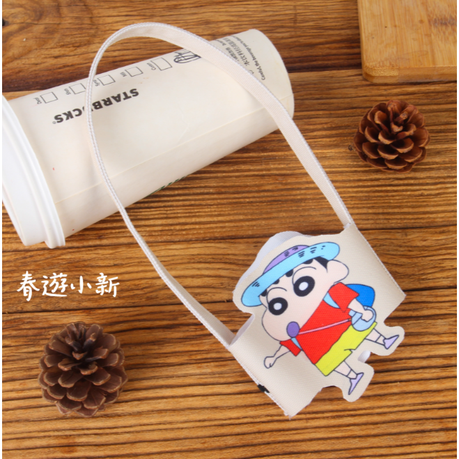 蠟筆小新 飲料杯套 手提杯袋 7款-細節圖8
