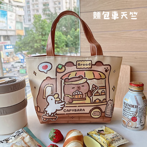 卡皮巴拉 保溫保冷 手提便當袋 5款-細節圖7
