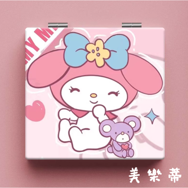 可愛卡通 雙面化妝鏡 帶放大鏡 5款-細節圖7
