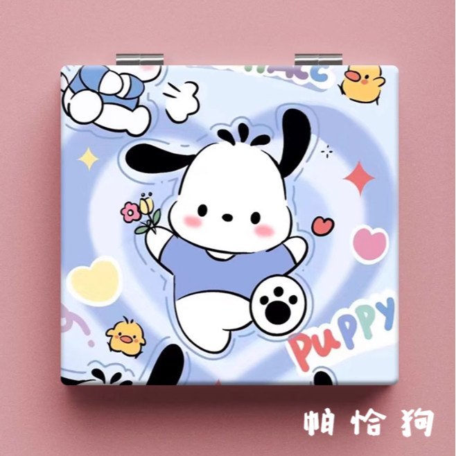 可愛卡通 雙面化妝鏡 帶放大鏡 5款-細節圖8