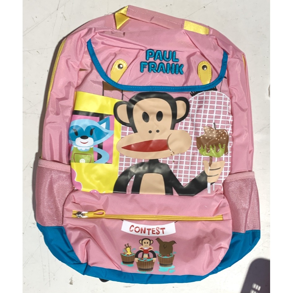 大容量【Paul Frank】大嘴猴 兒童後背包 2色-細節圖2