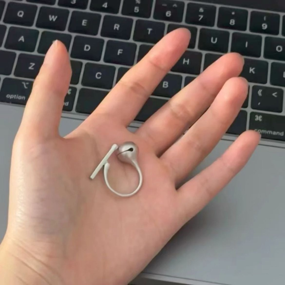 趣味解壓 功德木魚戒指 開口戒指-細節圖8