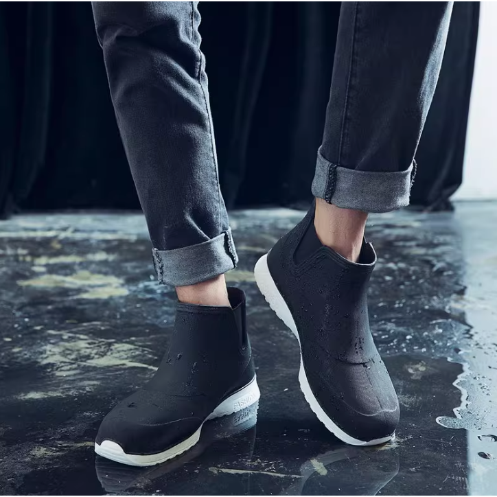 短筒雨靴 廚房工作鞋 防水膠鞋 3色-細節圖3