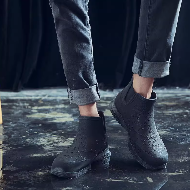 短筒雨靴 廚房工作鞋 防水膠鞋 3色-細節圖4