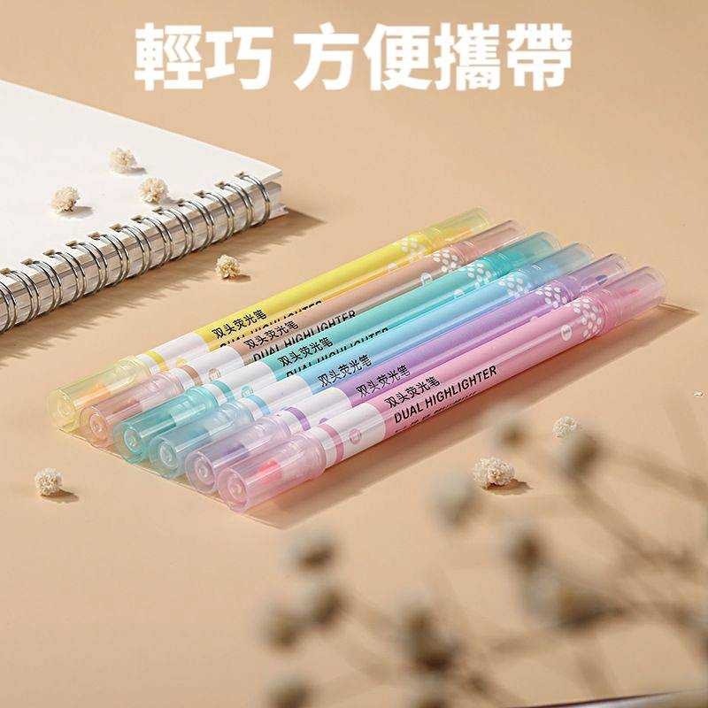 一筆兩用 雙頭螢光筆 6支套裝-細節圖2