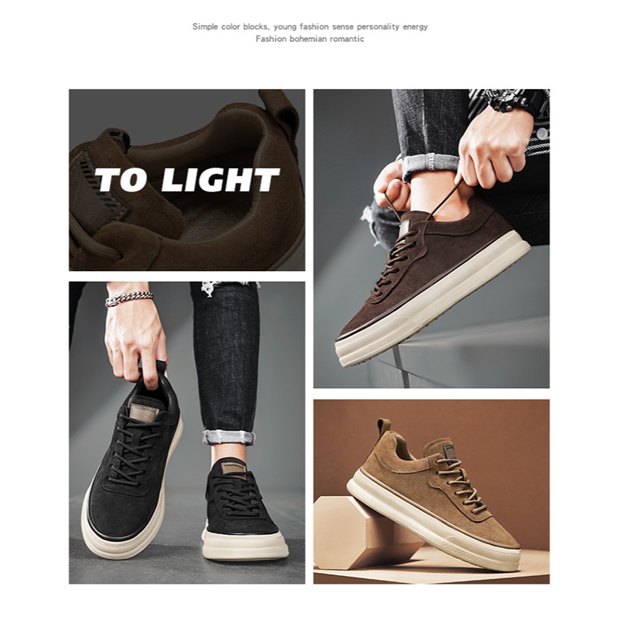 復古百搭 休閒板鞋 工作鞋 3色-細節圖2