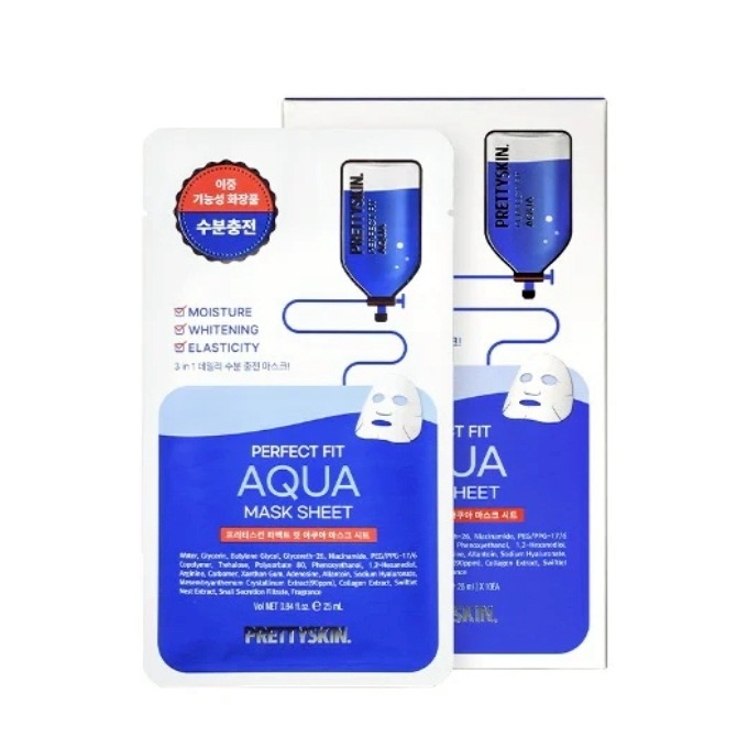 【Prettyskin】完美貼合 保濕水漾面膜 10片/組-細節圖2