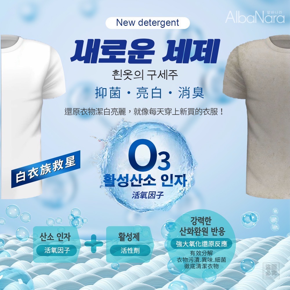 【AlbaNara】雙效漂白 酵素洗衣膠囊 120顆/桶-細節圖3