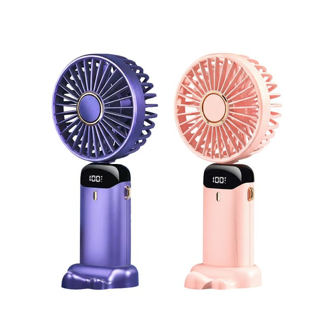 LED數顯 5段式 多用五葉風扇 掛脖 手持 桌面 2色-細節圖5