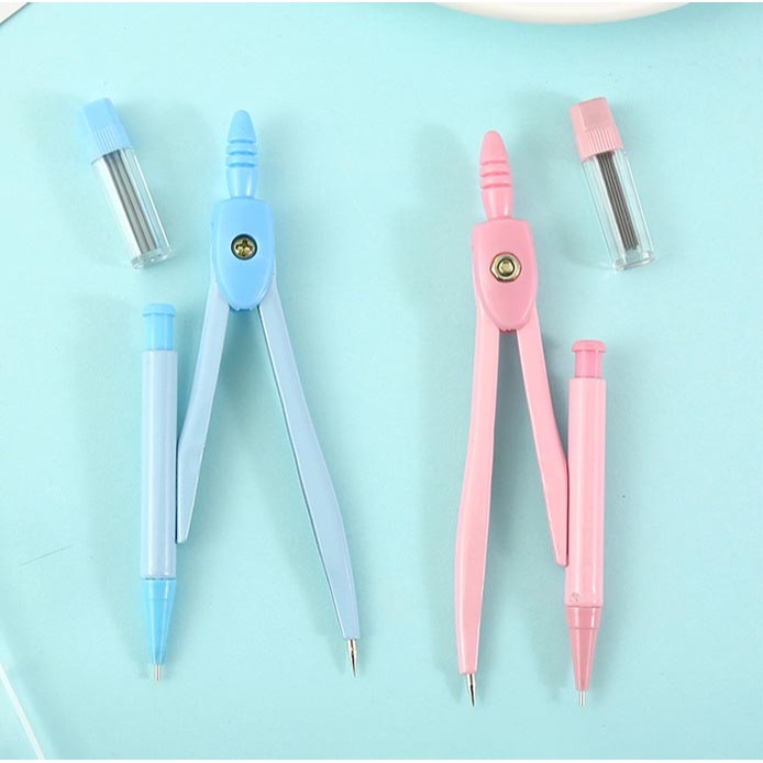 便攜式圓規套組 自動筆圓規 附收納盒 5色-細節圖2