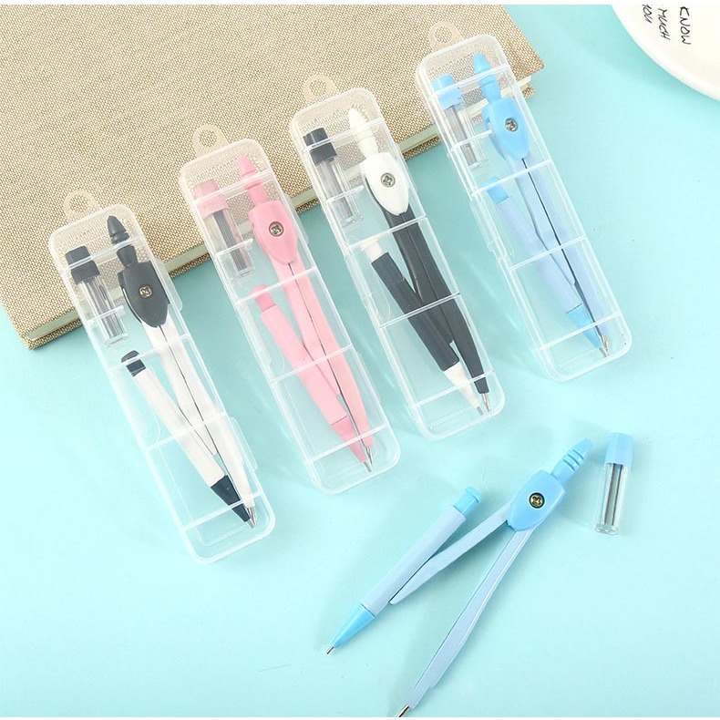 便攜式圓規套組 自動筆圓規 附收納盒 5色-細節圖3