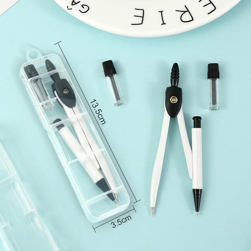 便攜式圓規套組 自動筆圓規 附收納盒 5色-細節圖7