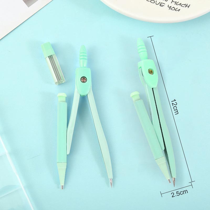 便攜式圓規套組 自動筆圓規 附收納盒 5色-細節圖8