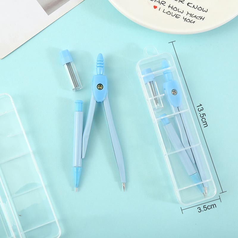 便攜式圓規套組 自動筆圓規 附收納盒 5色-細節圖9