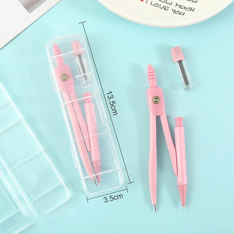 便攜式圓規套組 自動筆圓規 附收納盒 5色-細節圖10