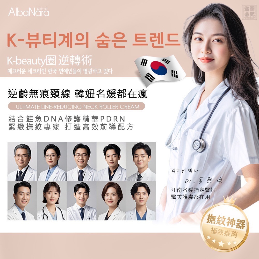 【AlbaNara】能量滾珠美頸霜 80ml-細節圖6