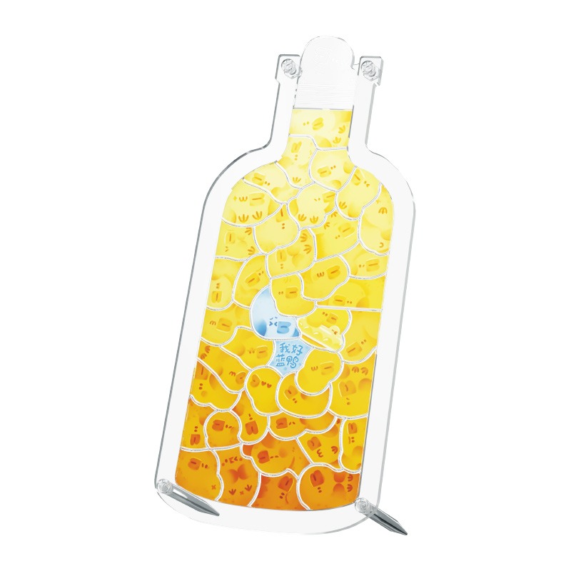 TOi 圖益 異拼樂拼圖【瓶子裡的萌寵 鴨鴨玻璃瓶】亞克力DIY生日插畫桌遊禮物-細節圖3