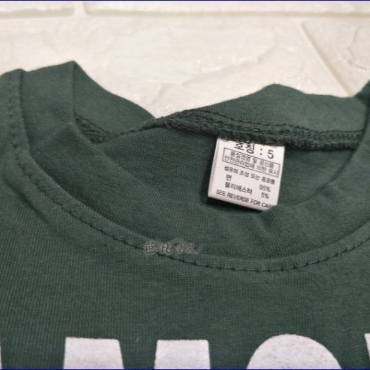 ※【韓國進口-英文印圖休閒T恤/短袖上衣/短T】尺碼：5-15號【春夏新款-下殺100元】※-細節圖4