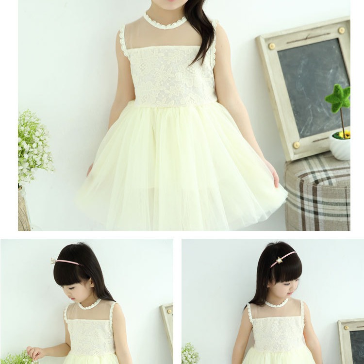 ※【韓版-蕾絲網紗蓬蓬裙洋裝/禮服/公主裙】尺碼：100碼【零碼出清-115元】※-細節圖2