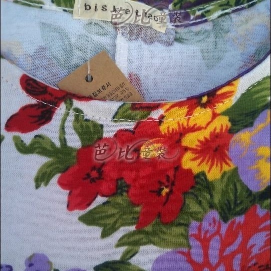 ※【㊣韓國進口-豔麗花朵洋裝】零碼：9號【春夏新品-賠本超殺299元】※-細節圖3