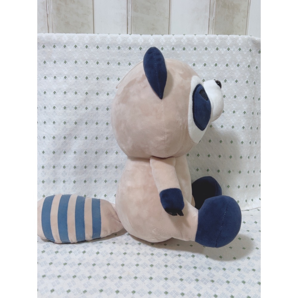 全新可愛浣熊 小浣熊 坐姿浣熊 12吋-細節圖3